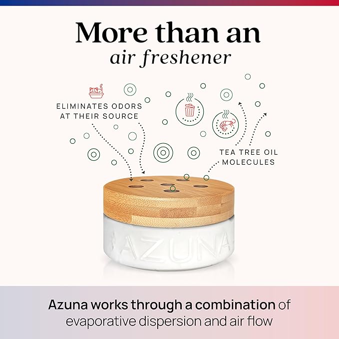 Azuna Odor Remover Gel Refill Pouch | Air Purifier with Tea Tree Oil | Plant Powered & Long Lasting | For Pet Odors, Smoke & Strong Odors | Smell of Victory | 24 oz.
