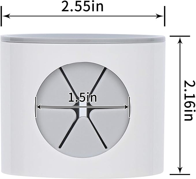 Electric Toothbrush Holder, Wall Mounted for Shower Space-Saving, Bathroom Storage Organizer Caddy for Kids, Decor (1, Grey)