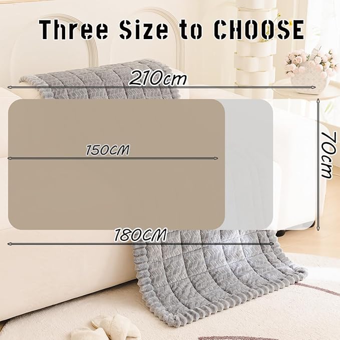 Mitid Sofa Cover Fuzzy Couch Cover for Pet, Couch Covers for Dogs Washable Non-Slip Sofa Slipcover Cushion Protector Pets Friendly Mat Bed