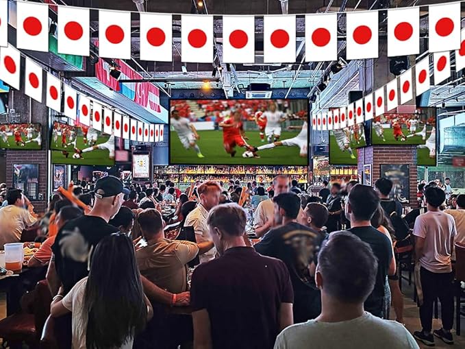 Japan String Flag Pennant Banner - 38 Flags, 42 Feet Small Mini Japanese Flags Bunting Banner for Country Decoration, School, Party, Sports Events