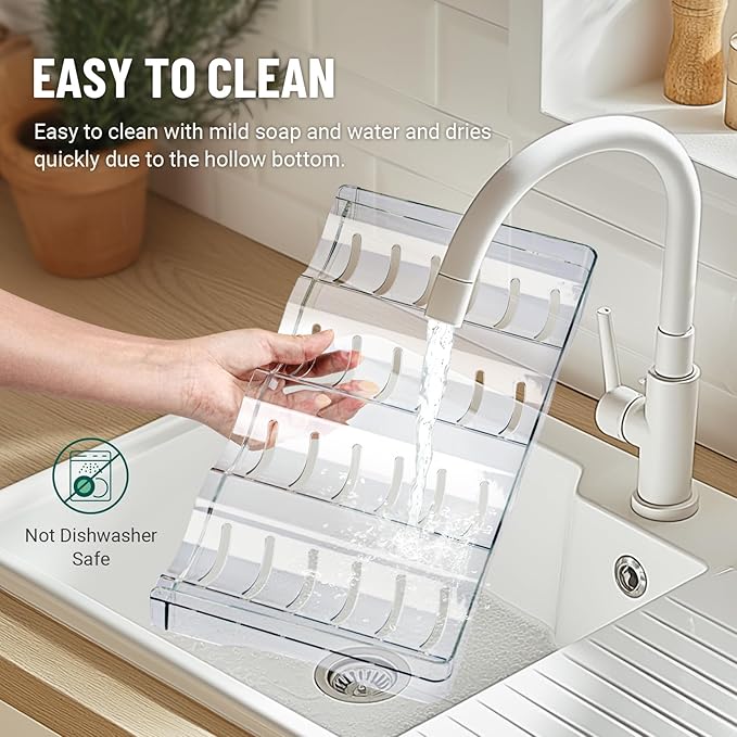 Stanley Large Tumbler Organizer - Stackable Water Bottle Storage for 8 Cups, Fits 20/30/40 oz, Kitchen and Fridge Organizer