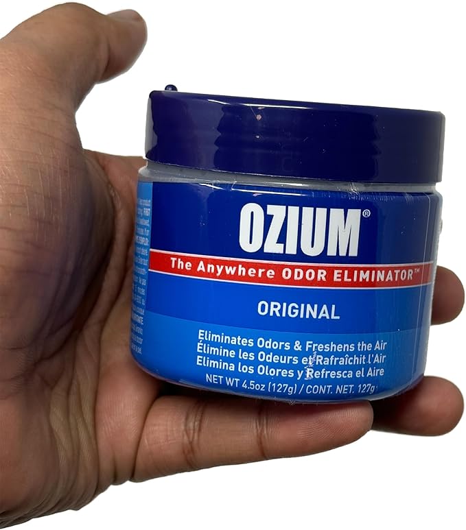 Ozium Air Sanitizer 4.5 oz Gel: Odor Eliminator for Strong Odor, Car Air Freshener (Original, 1 Pack)