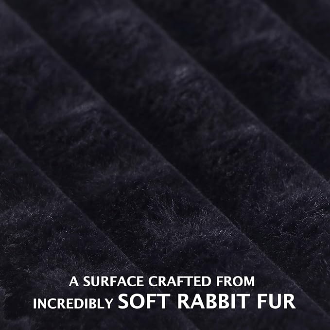 BVAGSS Dog Bed Washable Crate Mattress,Anti-Slip Memory Foam Soft Warm Pet Cushion for Small Medium Dogs, Calming Fluffy Sleeping Kennel Pad XH082 (39''x28'',Black)