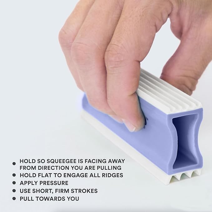 FurDozer Pet Hair Remover & Auto Detailing Tools - Cat & Dog Hair Remover for Carpets, Car Interiors, Couches, Bedding, & Pet Furniture (Purple, X3 MEGA - 10" Long)