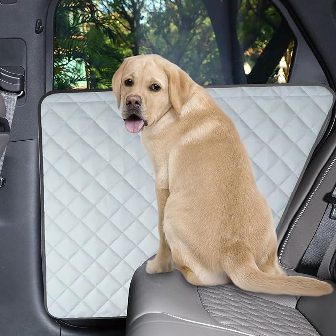 Dog Car Door Protector, 2 Pack Heavy Duty 5-Layer Car Door Protectors from Dog Scratching,Waterproof Door Protectors for Vehicles,Universal Fit for Cars, Trucks, SUVs (Storm Gray)