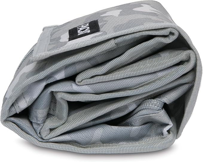 PackIt® Freezable Lunch Bag, Tonal Camo Gray, Built with EcoFreeze® Technology, Foldable, Reusable, Zip and Velcro Closure with Buckle Handle, Designed for Work Lunch and Fresh Lunch On the Go