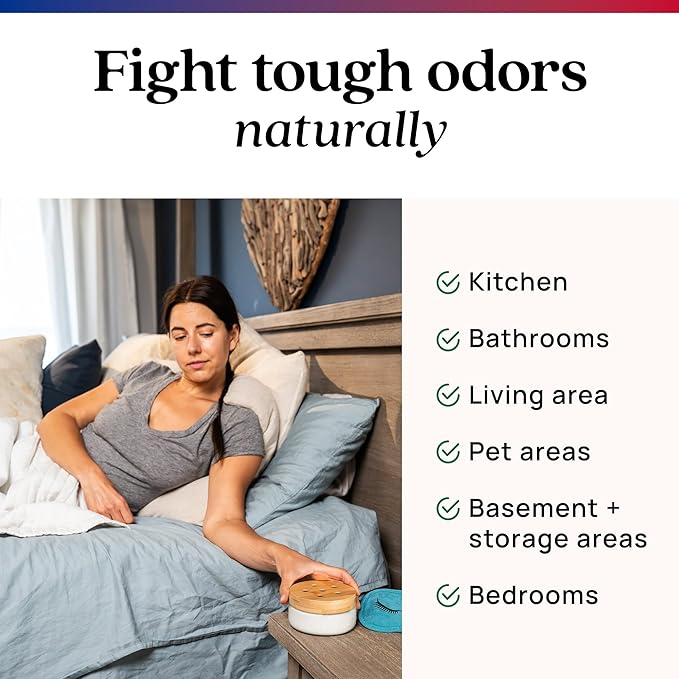 Azuna Odor Remover Gel Refill Pouch | Air Purifier with Tea Tree Oil | Plant Powered & Long Lasting | For Pet Odors, Smoke & Strong Odors | Smell of Victory | 24 oz.