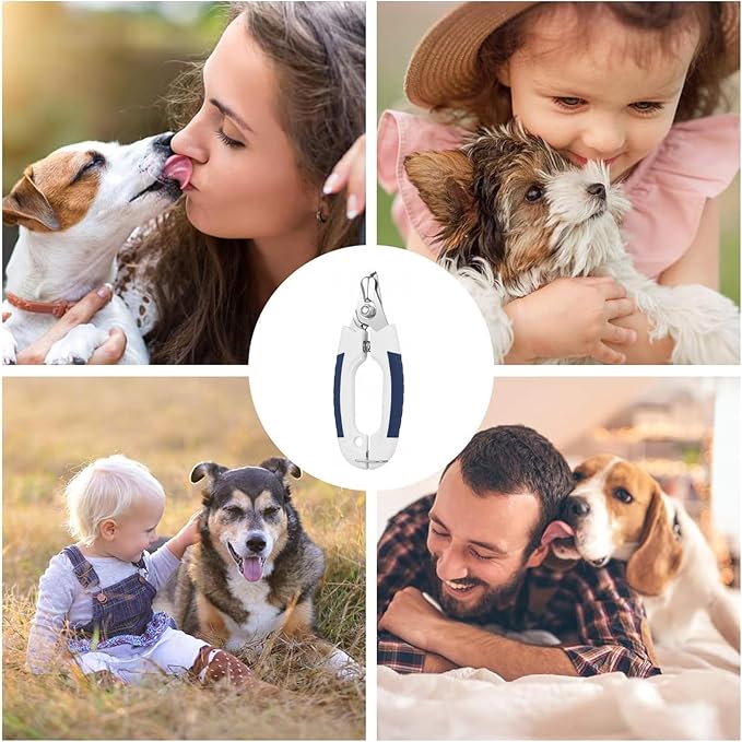 Brooklyn Pet Gear BPG Pet Grooming Tools for Dogs & Cats- Pet Nail Clippers Stainless Steel Nail Trimmer with Safety Guard & Non-Slip Grip