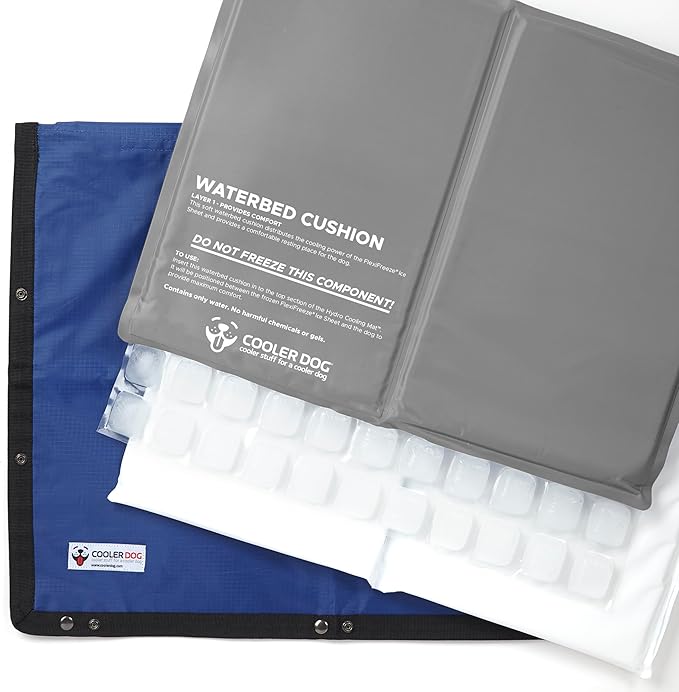 CoolerDog Dog Cooling Pad Dog Cooling Products Hydro Cooling Mat (23"x18") (2 Pack)