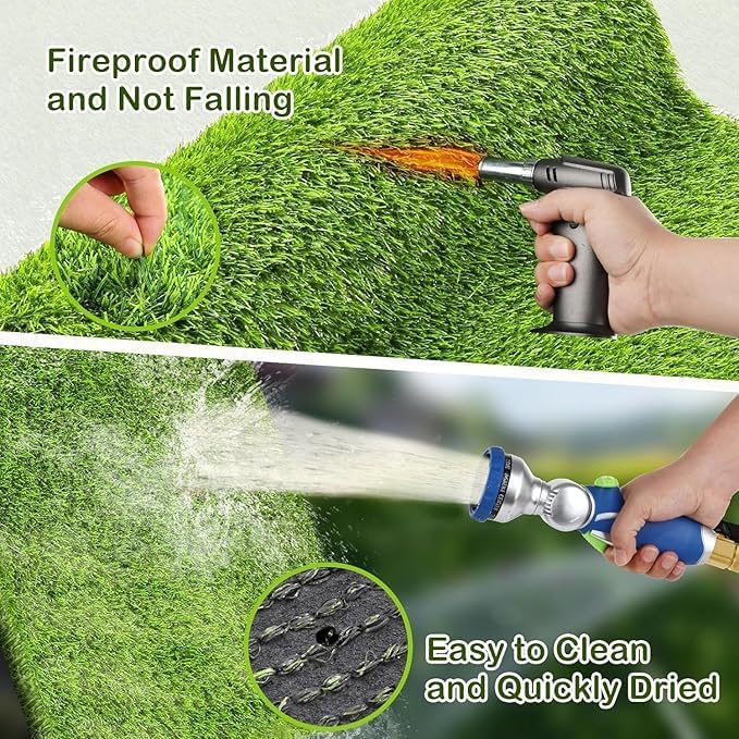 Artificial Grass, 19.7”x 39.4" Dog Pee Pads, Professional Dog Potty Training Rug, Grass Mat with Drainage Holes, Pet Turf Indoor Outdoor Flooring Fake Grass Doormat-Easy to Clean (19.7”x 39.4")