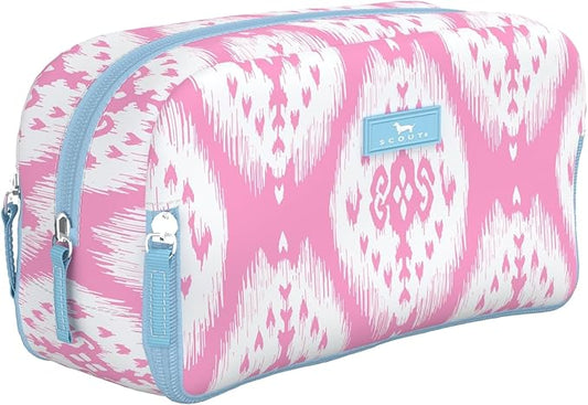 SCOUT 3-Way Bag - Travel Makeup Pouch and Toiletry Bag for Women with Three Zipper Compartments - Stands Upright, Wipes Clean