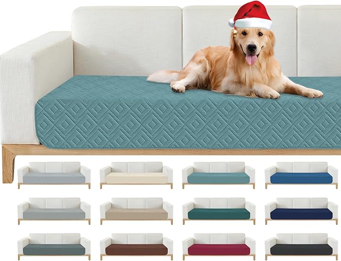 2026 Waterproof Sofa Dog Blanket (30"x70") Comfy Couch Sofa Mat for Pets with Anti-Slip Back, Universal Incontinence Lightweight Liner Pad for Furniture Car Picnic etc Durable Washable, Lake Blue