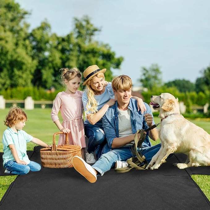 Mancro Dog Car Seat Cover for Back Seat, 600D Heavy Duty Waterproof & Scratch-Resistant Dog Hammock for Car,X-Large,Black