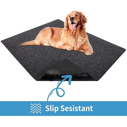 NYFITY Kennel Pad Dog Crate Mat Liner, Absorbs Urine, Waterproof, Non-Slip, Washable Puppy Pee Pad for Kennel Training - Under Pet Cage to Protect Floors, Thin Cut to Fit Design (42" x 28" - 1 Pack )