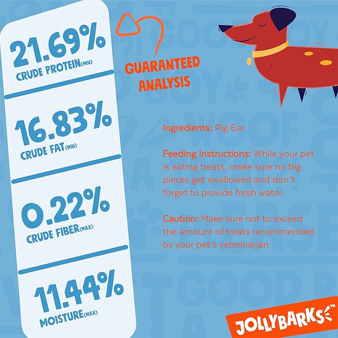 Natural Whole Pig Ears for Dogs Large, Pigs Ears for Dogs - Premium Dog Ear Treat - Dog Chew Treats for Large and Small Breeds (12 Pack)