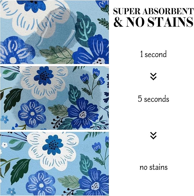 Dog Food Mats for Floors, Absorbent Dog Bowl Mat for Food and Water Dispenser Mat, Quick Dry Cat Food Mat Pet Supplies