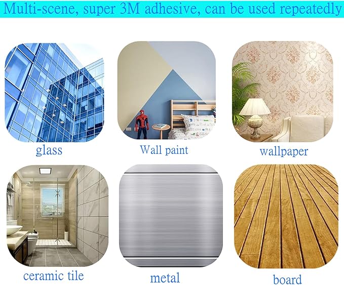 Door Stops Wall Protector 3" with Strong 3M Adhesive - Quiet and Shock Absorbent Silicone Wall Protectors from Door Knobs - Larger Door Bumper to Protect Every Wall Surface (Gray-3 pcs