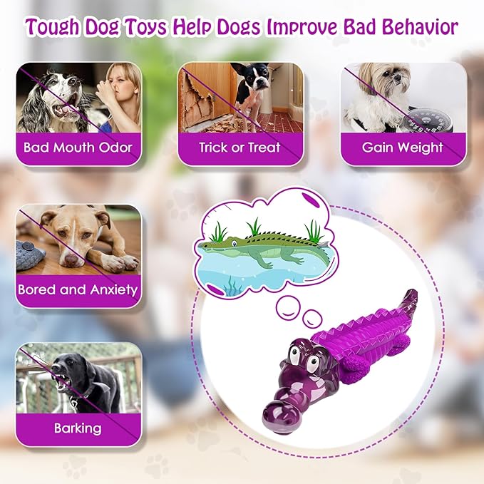 Jeefome Dog Chew Toys for Aggressive Chewers: Puppy Teeth Chew Toy -Indestructible Dog Toys for Small Meduium Large Breed