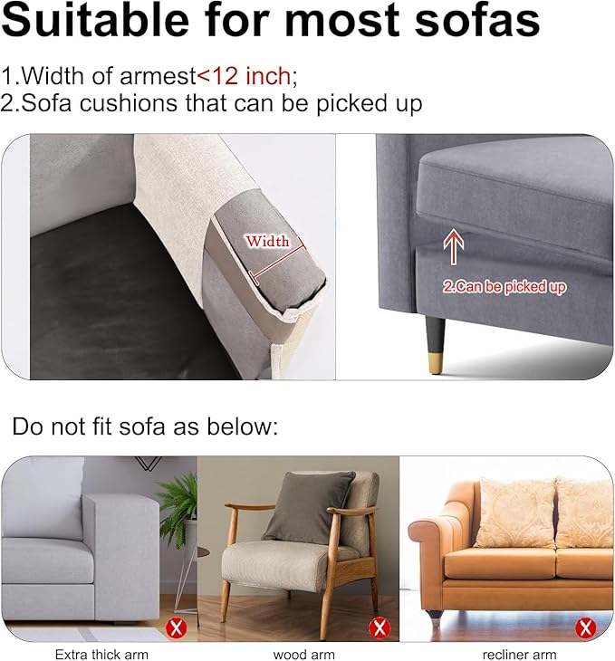 Cat Scratch Sofa Protector,27.6" L*19.6" W Cat Scratch Furniture Protector Pad Couch Arm Sheild with Natural Sisal for Protecting Couch Sofa Chair Furniture（Beige/Left Handed