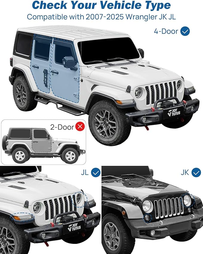JOYTUTUS PVC Mesh Trunk Organizer Foldable Rear Trunk Cargo Storage for 2007-2026 Wrangler JK JL 4-Door, Interior Luggage Carrier for Camping Trip Gear, Max 22-44 LBS