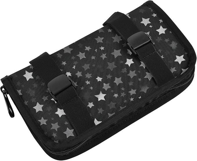 Car Tissue Holder Car Napkin Holder Car Tissue Box Dispenser Storage Case Sun Visor Mask Holder with Adjustable Straps Reusable Refillable Cute Silver and Gray Stars