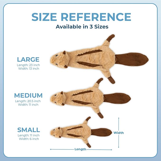 Best Pet Supplies Squeaky Dog Toys with Soft Durable Fabric for Small, Medium and Large Pets Interactive Toy for Indoor Play, Supports Active Biting and Play - 4 Figures, Medium