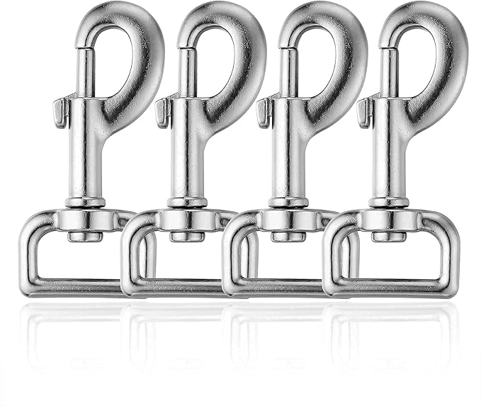 Buclefly Swivel Eye Bolt Snap Hooks Heavy Duty Dog Leash Clips 4pcs