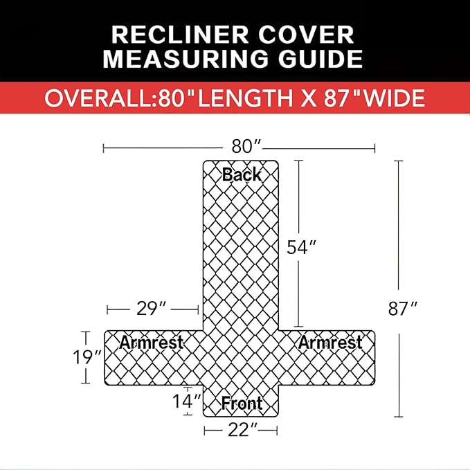 Easy-Going Recliner Chair Slipcover Reversible Sofa Cover Water Resistant Couch Cover Furniture Protector with Elastic Straps for Pets Dog (Recliner 22 inch, Wine/Beige)