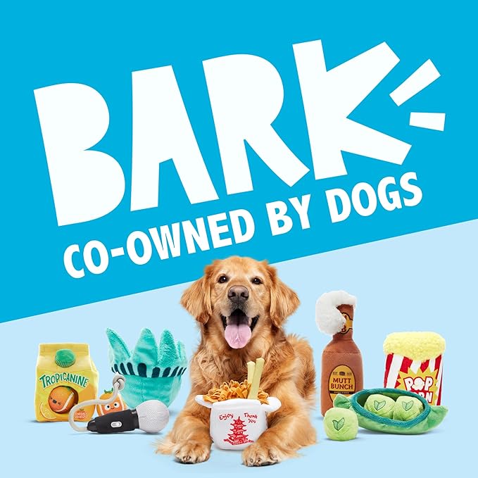 Barkbox Kangaroo Tossing Flying Disc Dog Toy | Fluff-Free Crinkle Disc with T-Shirt Rope Edge | Durable Fetch & Tug Toy for Dogs & Puppies