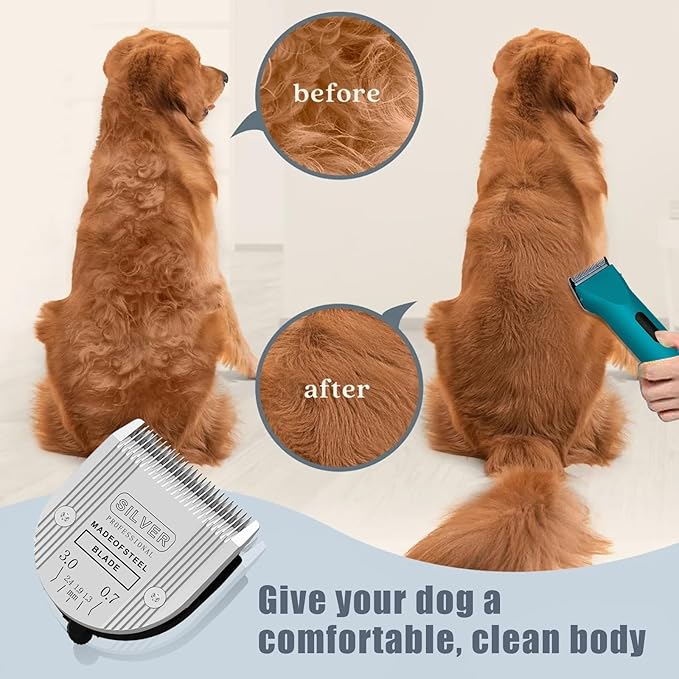 colorski 5 in 1 Replacement Blades Compatible with Wahl Bravura Clipper Chromado，Creativa，Figura Dog Clippers for Dogs Grooming (5in1/1Pack)
