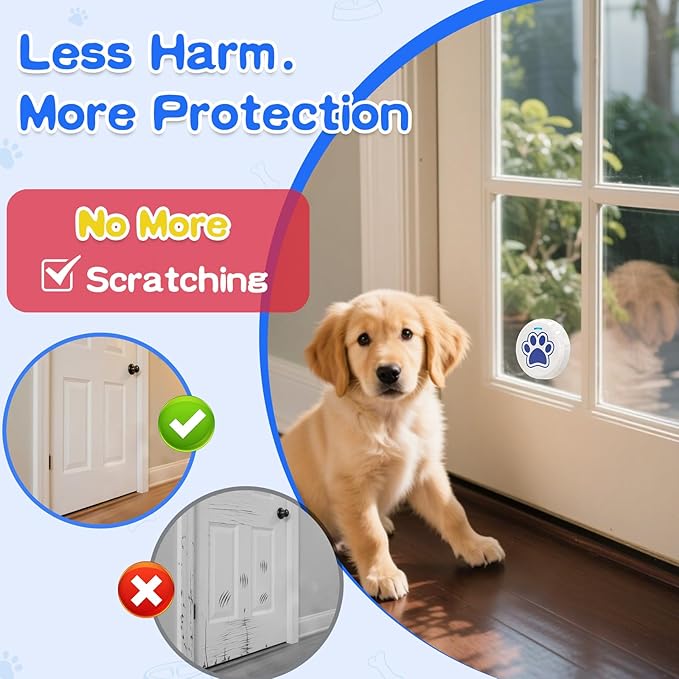 ChunHee Dog Training Bells for Door - Dog Door Bell for with 28 Custom Sounds | Dog Bell for Door Potty Training | Chew-Proof & Adjustable Volume (0-115dB) | Teach Puppies to Signal to Go Outside