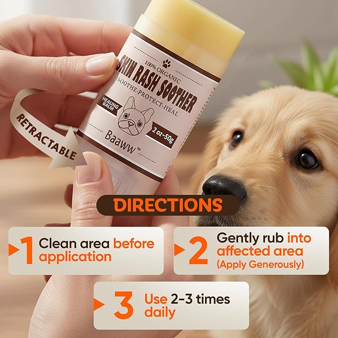 Dog Irritated Skin Relief - Hot Spot Soother Skin Treatment Moisturizer, Anti-Itch & Allergy Dog Lotion, All-Natural Rash Cream for Canine - Soothing Relief for Dry Itchy Coat, Balm 2oz - 2 Pack