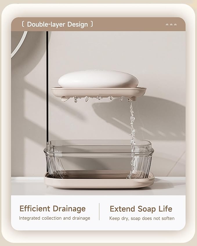 Travel Soap Case, Leakproof Soap Container with Lid, Portable Bar Soap Holder for Traveling, Soap Dishe for Bathroom, Shower, Gym, School, Camping, Vacation, Outdoor,Travel Essentials