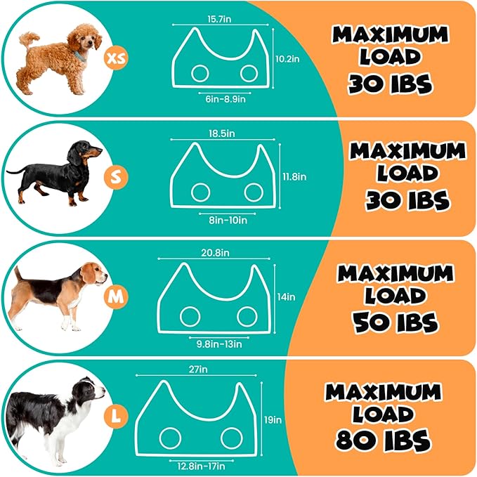 Dog Grooming Kit, Dog Grooming Supplies, Dog Grooming Hammock, Dog Grooming Harness, Dog Nail Clippers, Dog Nail Grinder, Hooks, Dog Hammock Kit for Nail Trimming/Hair Trimming(Coffee, XS)