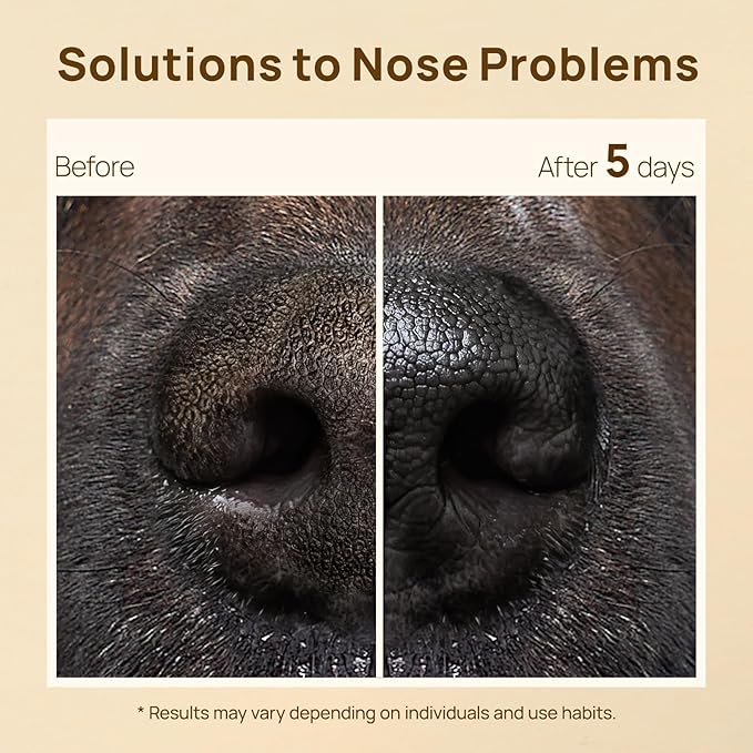 HICC PET Nose Balm for Dogs and Cats, Vet-Recommended Moisturizes, Soothes, Repairs Dry & Cracked Skin, Dog Wrinkle Butter Cream for Frenchies with Fermented Coconut Oil, Horse Hoof, Joint Care