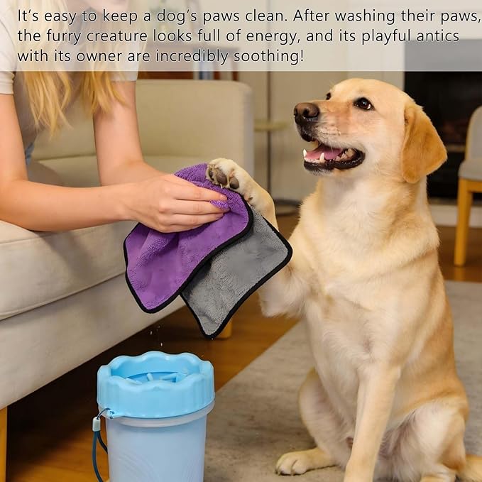 Dog Paw Cleaner and Washer Kit with Towel