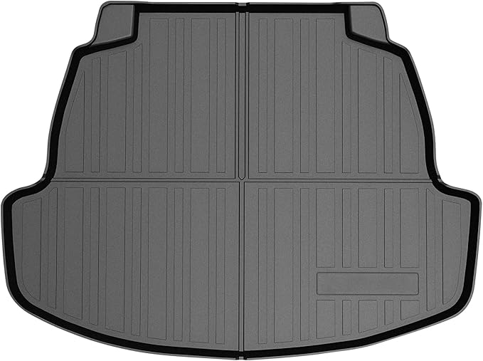 Mixsuper Custom Fit Cargo Liner for Toyota Corolla Sedan & Corolla Hybrid 2020-2024, All Weather Trunk Mat Durable 3D Upgrade Anti-Slip Rear Cargo Mat Trunk Liner Black