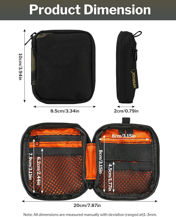 VIPERADE VE34 Mini EDC Organizer - Small Everyday Carry Pouch