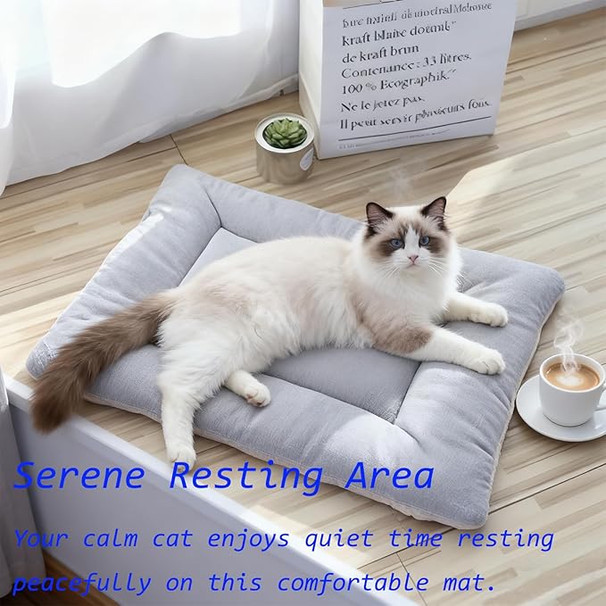 Dog Bed Mat - Crate Pad - Soft Dog Kennel - Multi-Purpose Crate Bed for Dogs & Cats