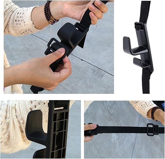 2-Pack Headrest Hooks for Car Universal Interior Auto Vehicle Back Front Seat Hanger Holder Organizer for Handbags Purses Coats and Grocery Bags
