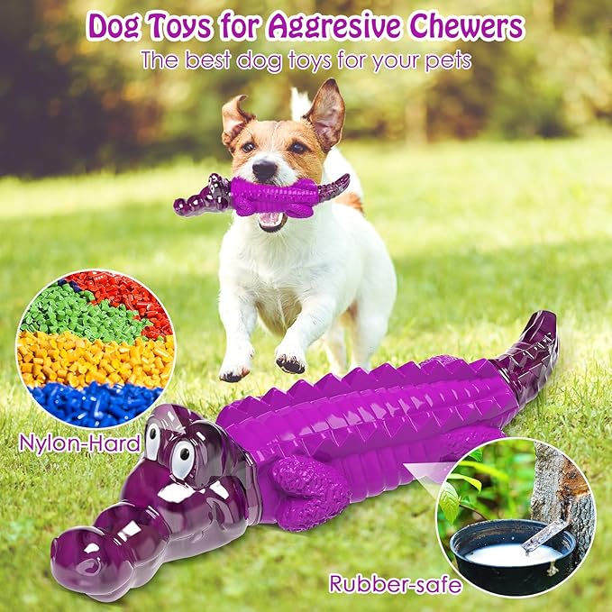 Jeefome Dog Chew Toys for Aggressive Chewers: Puppy Teeth Chew Toy -Indestructible Dog Toys for Small Meduium Large Breed