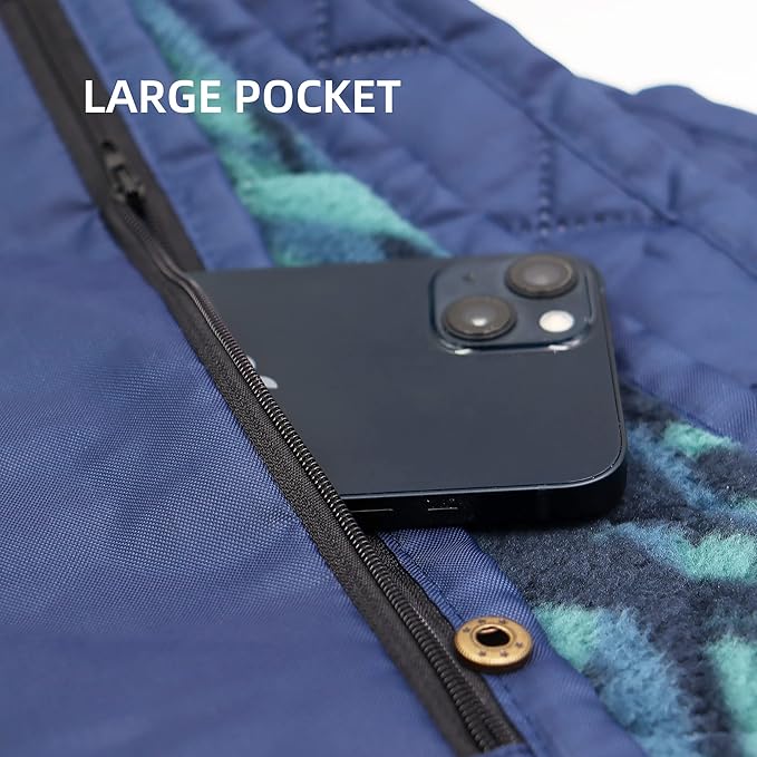 KawaGebo Kamp Outdoor Waterproof Blanket, Foldable Fleece Stadium Blanket for Outdoor Sports Event, Camping, Car, Pet, Picnics - Windproof, Wearable, Machine Washable 80" x 58" (Jungle)