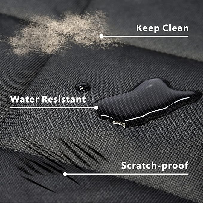 F-color SUV Cargo Liner for Dogs - Waterproof Pet Cargo Liner, Comfort Dog Cargo Cover with Bumper Flap Protector, Scrachproof for Large SUVs Sedans Trunks Vans, Black