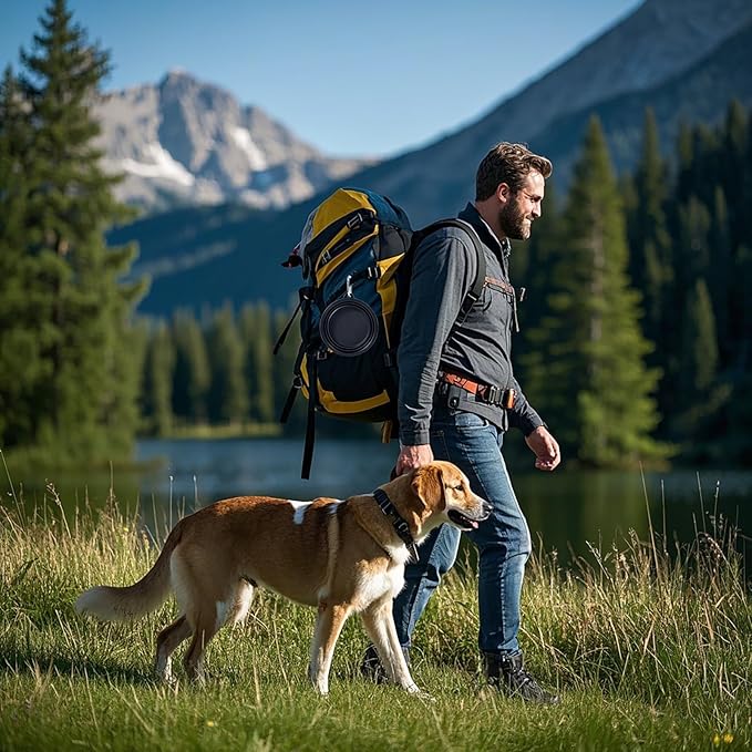 Dog Bowl Pet Collapsible Bowls, 2 Pack Collapsible Dog Water Bowls for Cats Dogs, Portable Pet Feeding Watering Dish for Walking Parking Traveling with 2 Carabiners (Black+Pink, Medium)
