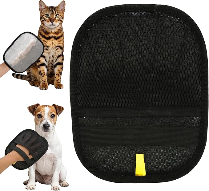 2025 Upgraded Pet Hair Remover Cat&Dog Grooming Tool Electrostatic Gloves Reusable Static-Powered Effortlessly Remove Fur from for laundry Clothes Furniture decor Car Seat Sofa Pet cooling mat bed (2)