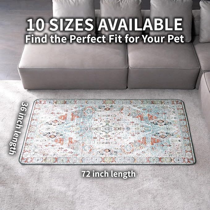 Dog Pee Pads Training Pads Upgrade Triple Thickness All-Purpose Super Absorbent & Leak-Proof, Quick Dry and Leak-Proof and Odor Control (Blue/White/Multi, 36" x72"x2PCS)