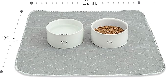 rocket & rex Premium Washable Pee Pads for Dogs, Waterproof & Reusable Puppy Pads for Potty Training, Whelping, Lining Crates & More, Guaranteed for up to 300 Washes, 22" x 22" (Pack of 4)