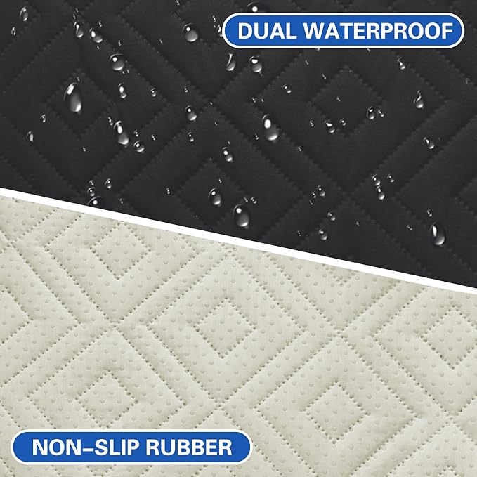 2026 Waterproof Sofa Dog Blanket (30"x70") Comfy Couch Sofa Mat for Pets with Anti-Slip Back, Universal Incontinence Lightweight Liner Pad for Furniture Car Picnic etc Durable Washable, Black