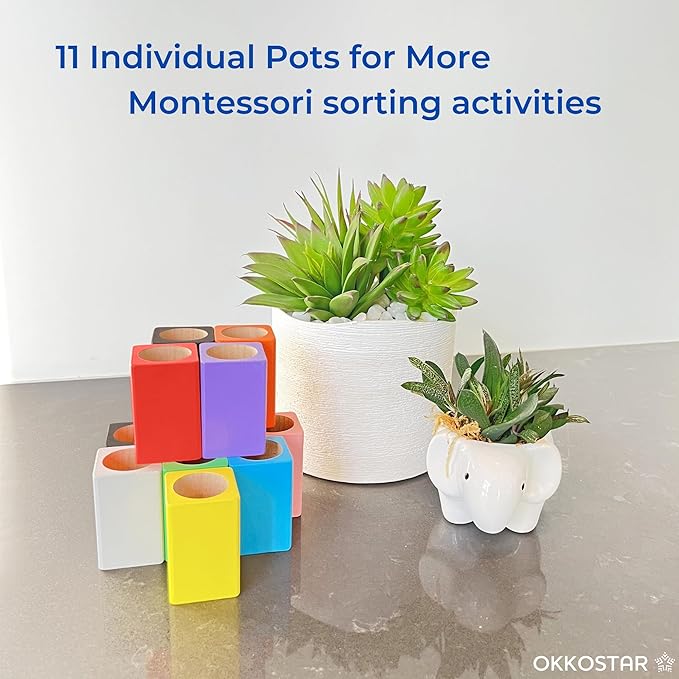 Montessori Crayon Holder for Kids - Craft Supply Organizer - Classroom Storage Caddy Case - Perfect for Colored Pencils [Crayons or Pencils NOT Included] (Standard)