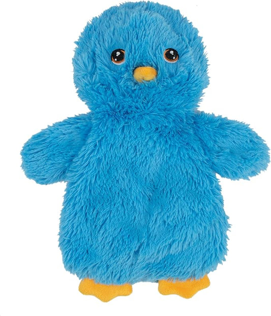Best Pet Supplies Interactive Squeaky Dog Chew Toy, Ideal Dog Toys for Chewers, Small, Medium & Large Dogs, and Fetch Lovers - Crinkle Chicken (Blue), Large
